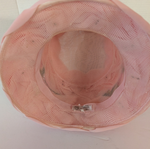 Vintage Hat Pink Flowes Roses For Easter Sunday. - Picture 5 of 6